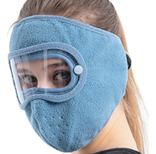 Mascarilla Protectora Antivaho Transparente Cold Riding Blue