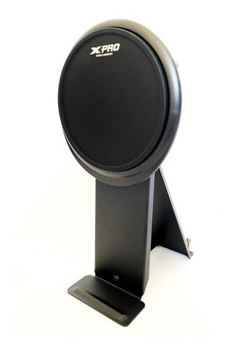 Pad De Bumbo Pedal Duplo Bateria Eletrônica X-pro Universal Cor Preto