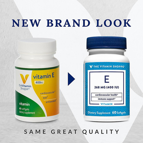 Vitamina E De The Vitamin Shoppe, 400 Ui, Fuente Natural, So
