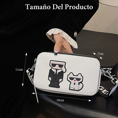 Nuhexry Bolso De Mujer Hombro De Cuero De Lujo De Modabandolera Cuadrado Con De Corazón Blanco-rectángulo