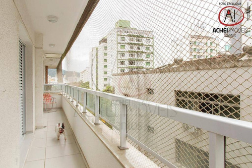 Apartamento Com 2 Dormitórios, 1 Suite E 1 Vaga Coletiva Suficiente À Venda, 68 M² Por R$ 535.000 - José Menino - Santos/sp - Ap10116