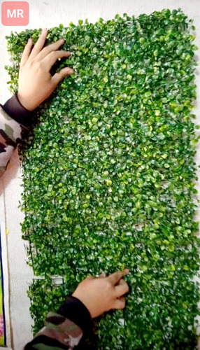 Muro Verde Artificial Sintético Hojas Verde Jardín Vertical