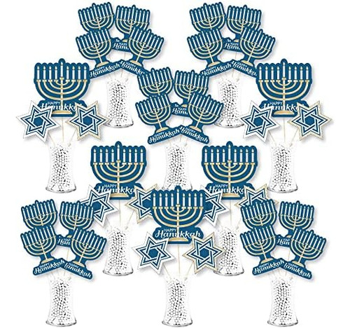 Big Dot Of Hanukkah - Palillos De Centro De Mesa Para Fiesta