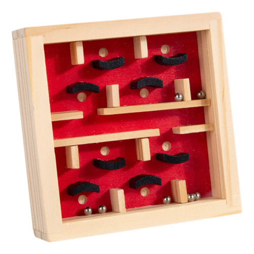 6 Juego De Mesa De Laberinto De Madera Montessori, Juguete