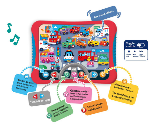 Tableta Interactiva De Aprendizaje Sobre Seguridad Vial Kids