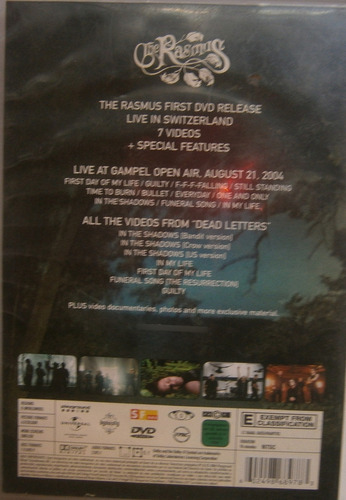 The Rasmus Live Letters En Vivo En Suiza Dead Letters Dvd (Usado)