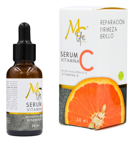 Serum Vitamina C Ácido Hialurónico, Firmeza, Repara, Mc Life Momento De Aplicación Día/noche Tipo De Piel Normal