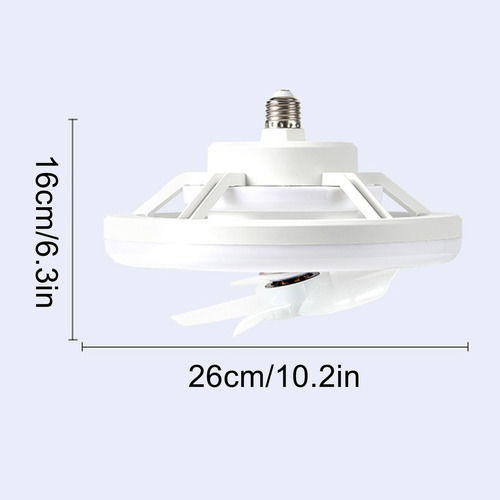 L Ventilador De Cabeça Oscilante Phantom Color E27 Com