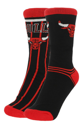 Calceta Nba Chicago Bulls Hombre Black/red