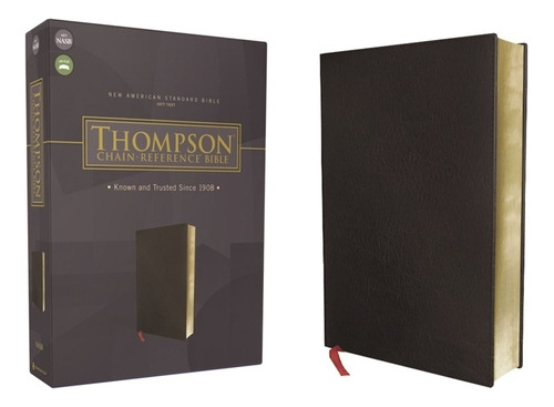 Nasb, Thompson Chain-reference Bible, Bonded Leather, Black, Red Letter, 1977 Text, De Thompson, Frank Charles. Editorial Zondervan, Tapa Dura En Inglés