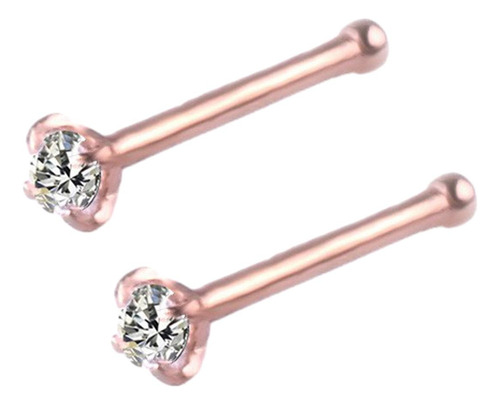 3 X 6 Pieces Nose Screws Rings Set Tiny Bone Studs For Rose