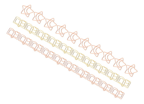 Clips De Papel De Oficina, 30 Piezas, Forma Bonita, Aparienc