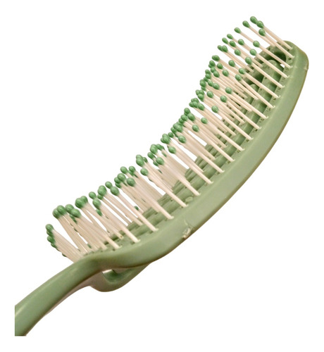 Cepillo Para El Cabello Pvc Flexible 24cm Cuadrado Curvo 