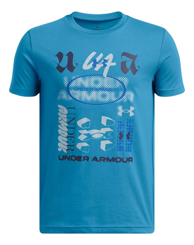 Remera Under Armour B All Over Logo Ss Para Niño