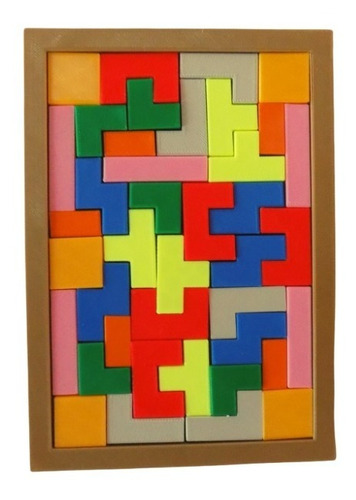 Juego Didáctico Tetris Colores Motricidad Fina Ingenio