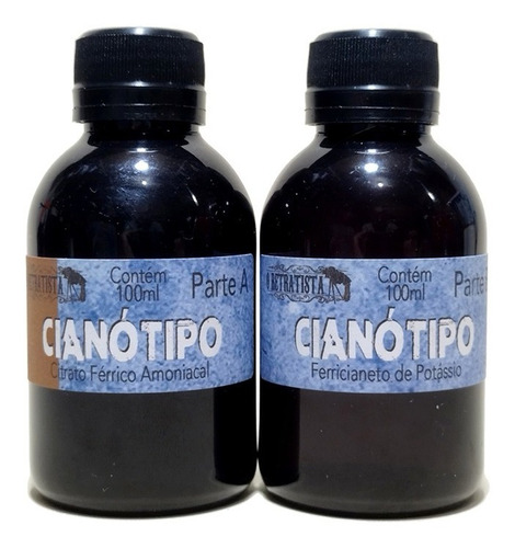 Kit Químicos Cianotipia / Cianótipo Citrato Marrom 100ml