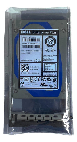 Ssd Dell 800gb 2,5 Sas 6gbps Compellent 0v6jny V6jny @ Prateado