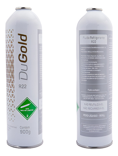 Fluido Gás Refrigerante Dugold R22 900g Un1018