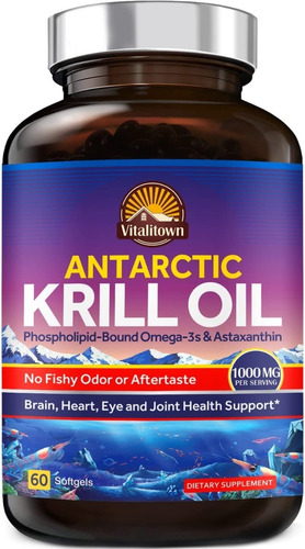 Aceite Krill Vitalitown 60 Cap - Unidad a $3115