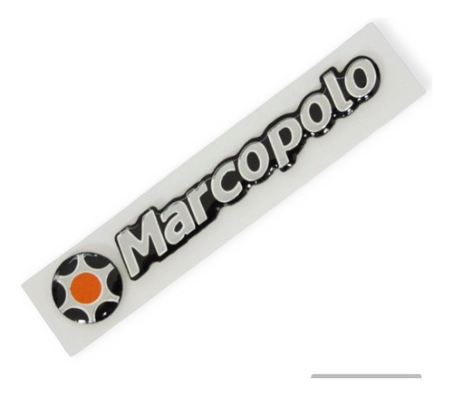 1 Emblema En Resina Pequeño Mini Marcopolo 10.5 Cm X 1.5 Cm 