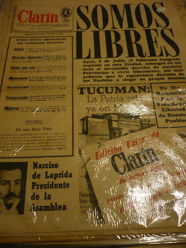 Diario Clarin 1966 Suplemento Día De La Independencia