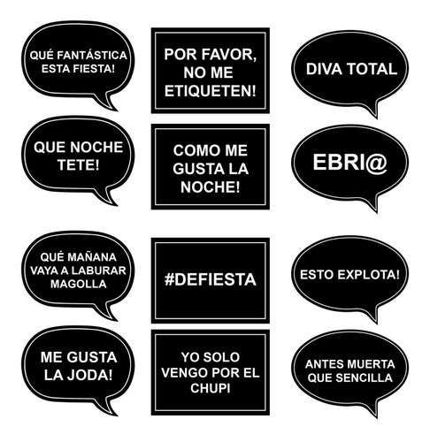 Photo Props Desp De Soltera Imprimible. 24 Carteles Frases