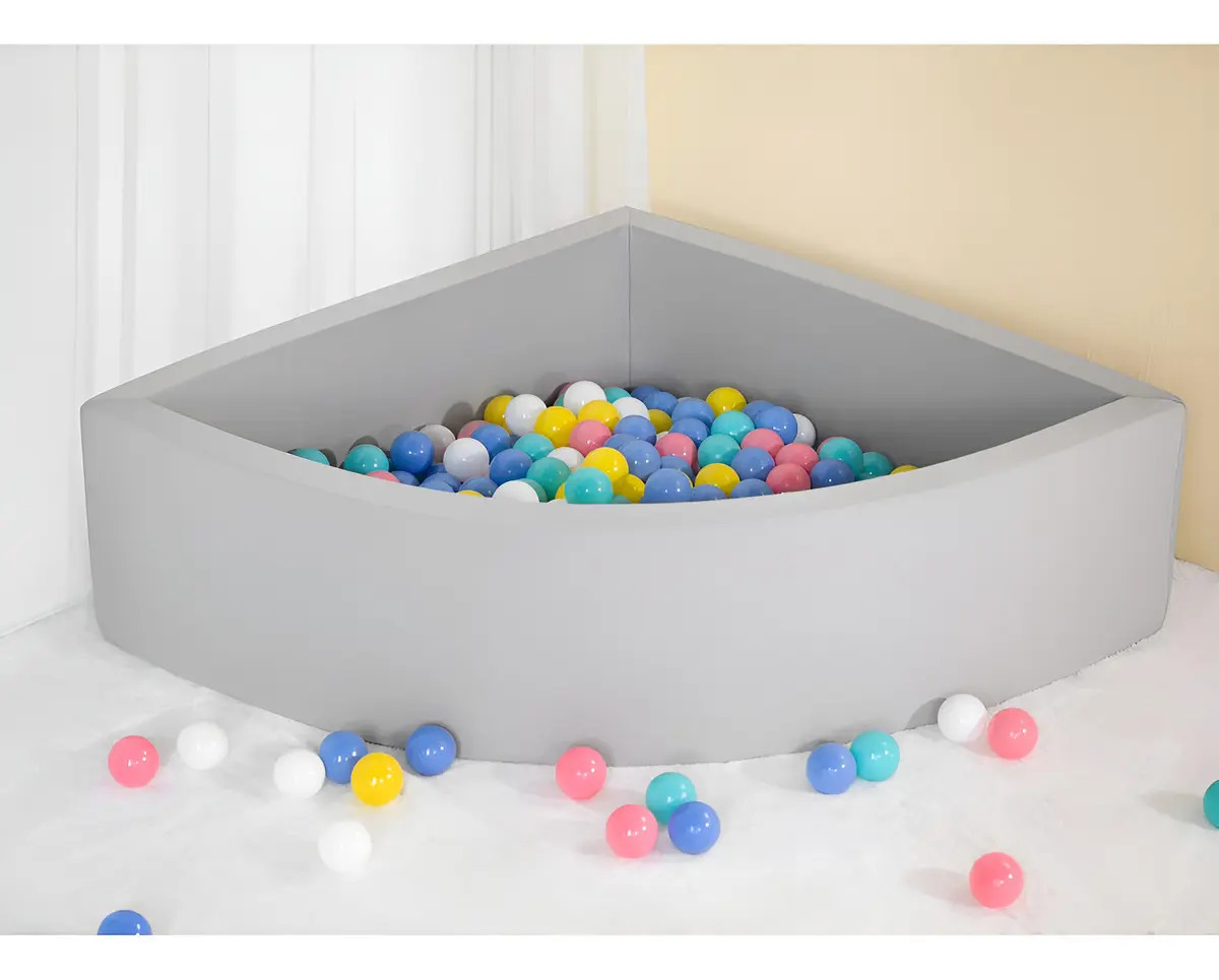 Piscina de bolas cinza Uhappyee, piscina de bolas de espuma seca. Cor: Cinza