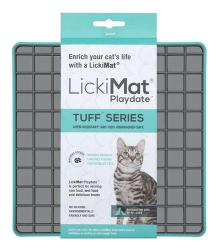Imagen 2 de 4 de Lickimat Tuff Playdate Alfombra De Lamer Gatos