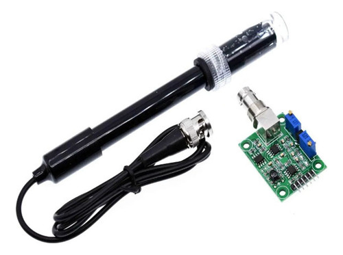 Módulo De Sensor Ph0-14. Sonda De Eletrodo Bnc Com Cabo Dete