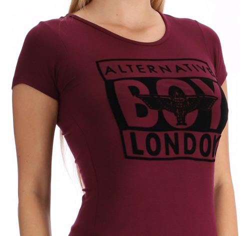 Playera De Manga Corta Casual Mujer Alternative Boy London