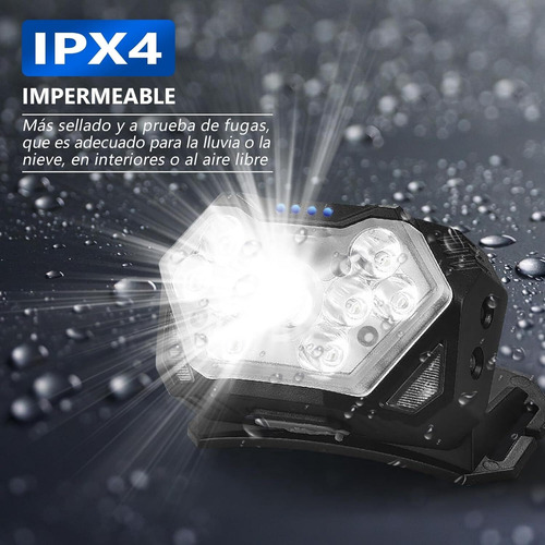 Lampara De Cabeza 2pcs 2000 Lumens 9 Led Linterna