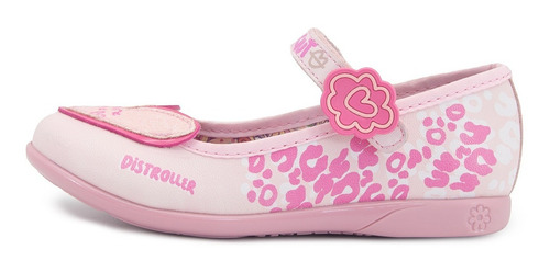 Zapato Balerina Distroller Rosa Corazon Glitter 15-17