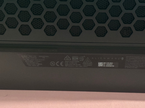 Laptop Alienwere Mr15 R7 Amd Ryzen 9 16ram 1tb Nvidia 3060 (Usado)