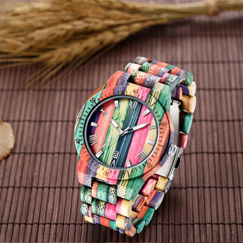 Dentily Relojes De Madera Para Hombres Reloj De Madera De Ba