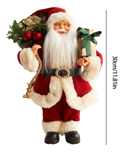 Figura De Papá Noel Para Ventana Con Decoración De Escenas D
