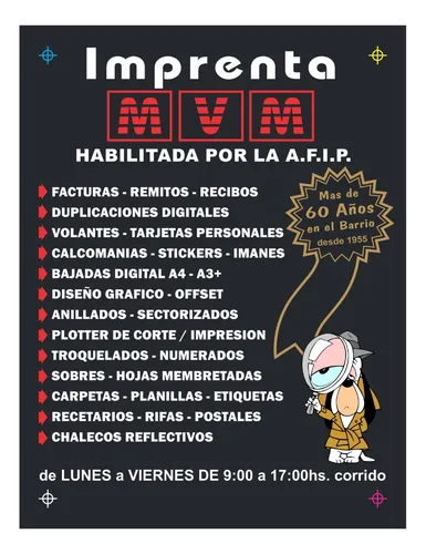 3 Talonarios Factura A - B - C - R - X Imprenta Monte Castro