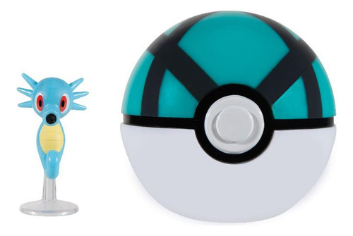 Figura Horsea Pokemon Clip 'n' Go Con Pokebola