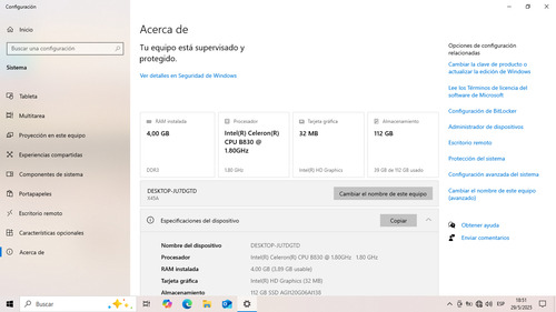Notebook Asus X45a 14 Win 10 Ssd120 4gb Wifi Bt Dvdrw Negro (Usado)