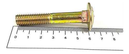 Parafuso Francês M10 X 60mm C/ Porca Passo 1,5mm - 05 Peças
