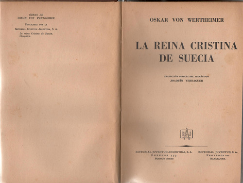 La Reina Cristina De Suecia. Oskar Von Wertheimer. 