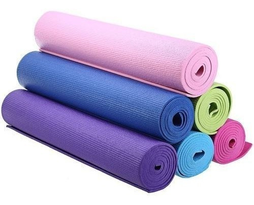 Mat De Yoga Azul 3mm Gimnasio Fitness Colchoneta Pilates