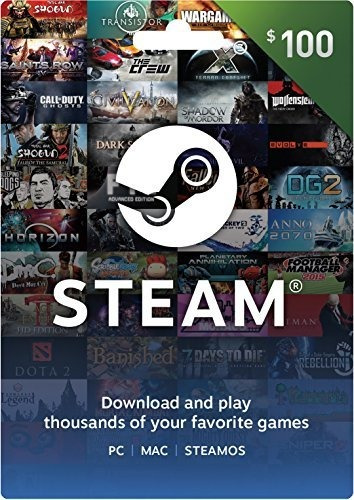 Imagen 1 de 1 de Gift Card 100$ Steam