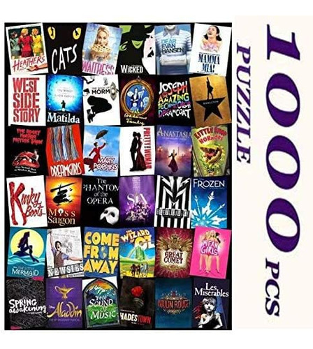 Rompecabezas Personalizado 1000 Pzs Broadway Musical Único