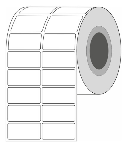 Rollo De Etiquetas 50x25mm Transferencia Termica