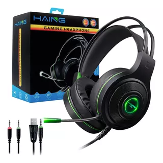 Diadema Gamer Profesional Haing Para Consolas Ps4, Xbox One S, Laptop, Pc, Celular, Tablet