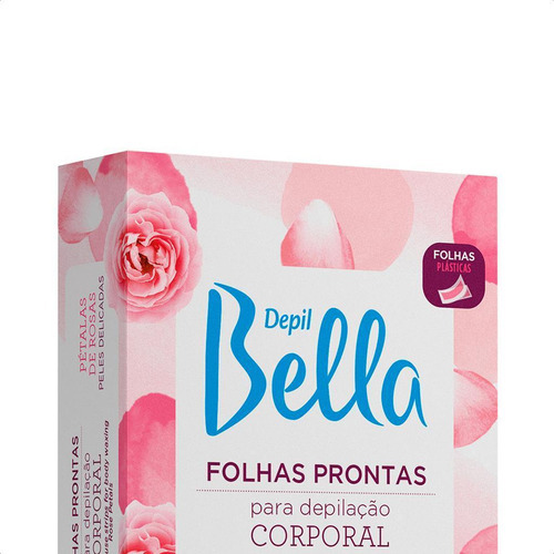 03 Folhas Depilatórias Pétala De Rosas Depil Bella 16 Folhas