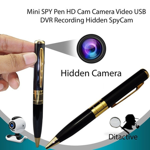 Boligrafo Lapicero Espia Camara Hd Video Oculta Usb Micro Sd