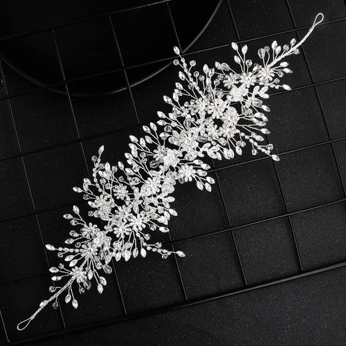Sk Diadema Moderna De Cristal For Boda, Novia, Princesa Cr