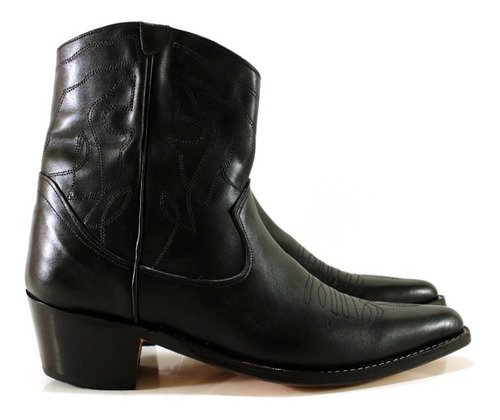 Texana Hombre Bota Cuero Premium Diseño Bat By Ghilardi 