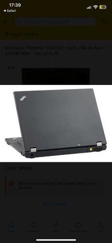 Laptop Usada Lenovo Thinkpad (Usado)